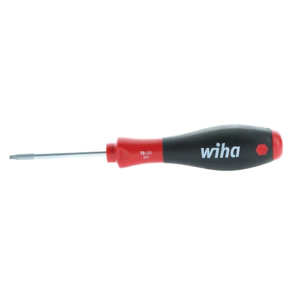 Wiha 36272 Round Blade Screwdriver With SoftFinish Handle, T9 Tip, 6.7 in OAL, Ergonomic/SoftFinish Cushion Grip Handle, Torx End