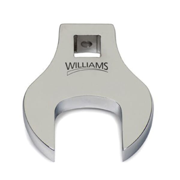 Williams JHW10725 Crowfoot Wrench, 1-15/16 in Open End Wrench, 3/8 in Drive, 2-3/4 in OAL, Polished Chrome