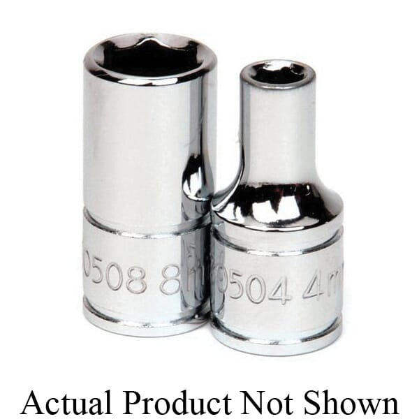 Williams 30510 SUPERTORQUE Socket, 1/4 in, 10 mm Shallow Length Socket