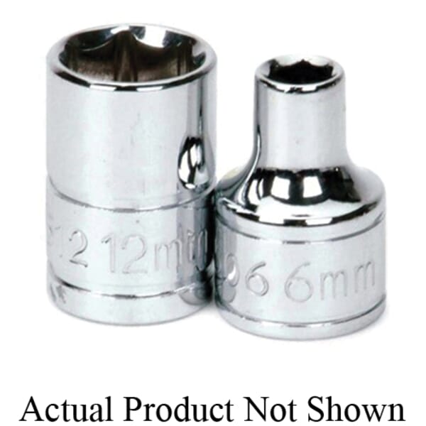 Williams 31609 SUPERTORQUE Socket, 3/8 in, 9 mm Shallow Length Socket