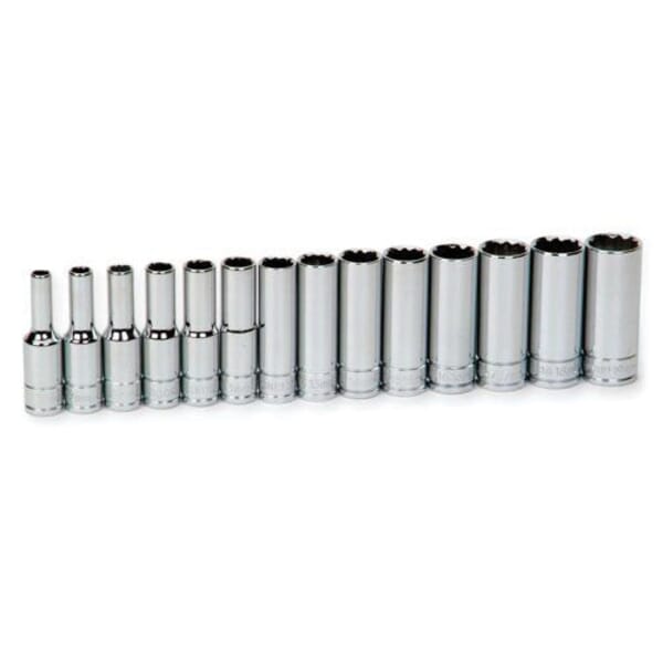 Williams JHW31936 SUPERTORQUE Socket Set, 14 Pieces, Polished Chrome