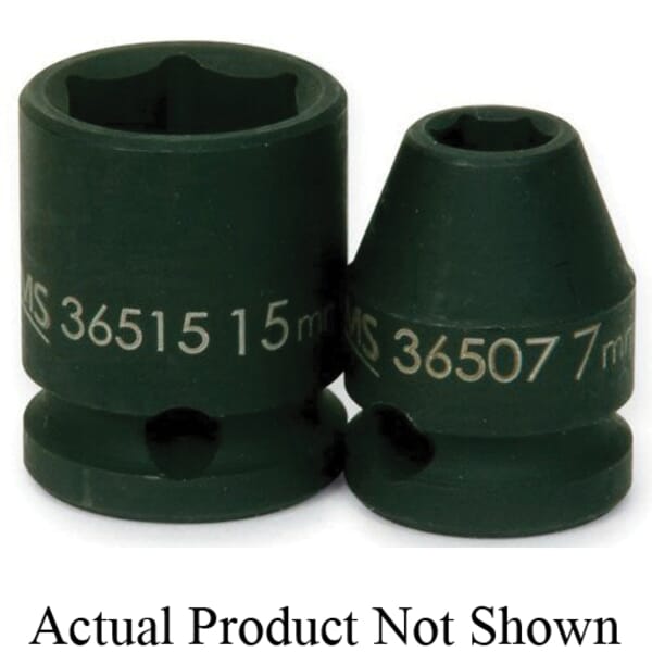 Williams 36508 SUPERTORQUE Standard Socket, 3/8 in, 8 mm Shallow Length Socket