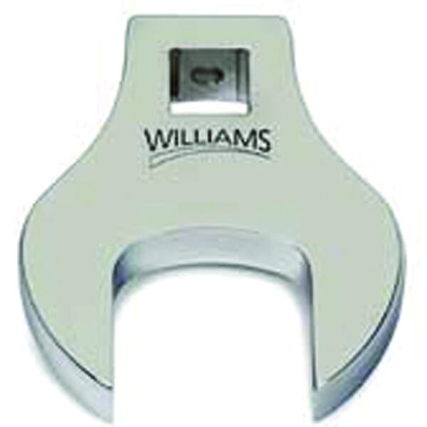 Williams JHW10725 Crowfoot Wrench, 1-15/16 in Open End Wrench, 3/8 in Drive, 2-3/4 in OAL, Polished Chrome