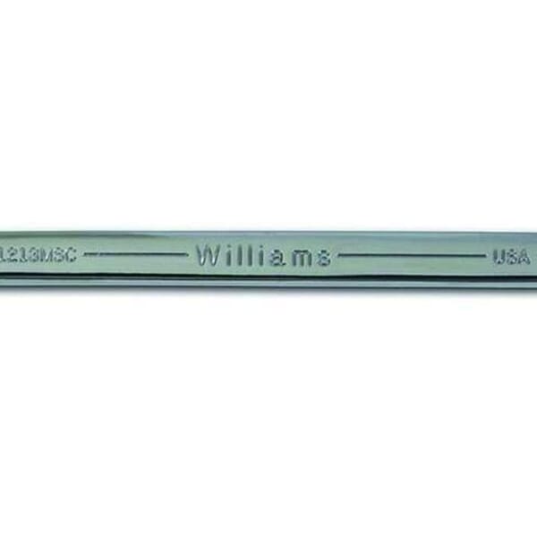 Williams JHW1222MSC SUPERCOMBO SUPERTORQUE Combination Wrench, 22 mm, 12 Points, 12-1/2 in OAL, Polished Chrome