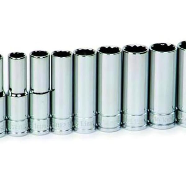 Williams JHW31936 SUPERTORQUE Socket Set, 14 Pieces, Polished Chrome