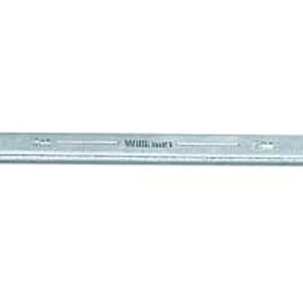 Williams JHWBWM-1922 SUPERTORQUE Double Headed Box End Wrench, 19 x 22 mm Wrench, 12 Points, 10 deg Offset, 12-3/8 in OAL, Satin Chrome