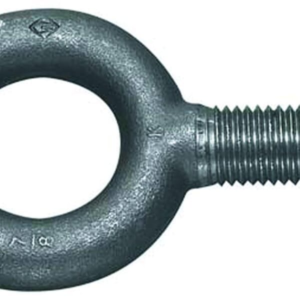 Williams JHWEB-16T Plain Pattern Eye Bolt, 2-4-1/2, 4 in L Shank, Forged Carbon Steel