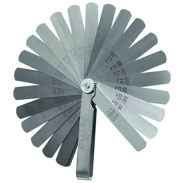 Williams JHWGS-1 Heavy Duty Master Feeler Gauge Set, 25 Pieces, Carbon Steel