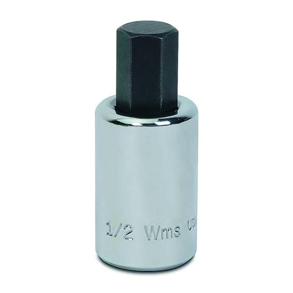 Williams JHWSA-18A Standard Length Socket Driver Bit, 1/2 in Drive, 9/16 in, 1-9/16 in L Bit