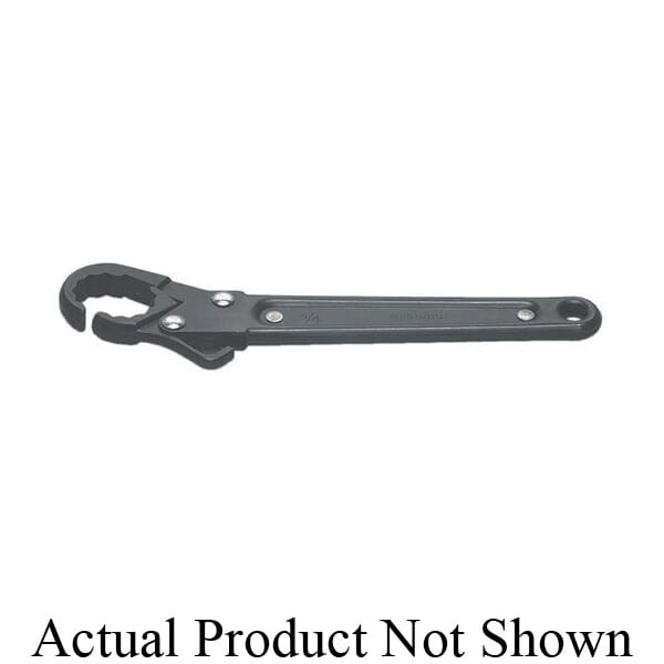 Williams RFW-18 Single Head Flare Nut Wrench, Industrial Black, 9/16 in Ratcheting Wrench, 12 Points, 7-1/4 in OAL