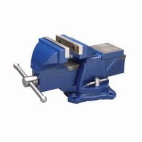 Wilton WL9-11104 General Purpose Bench Vise, Diamond Serrated Jaw, 4 in Jaw Opening, 4 in W Steel Jaw, 2-1/4 in D Throat
