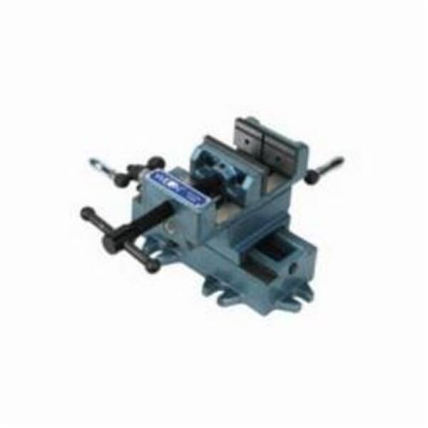 Wilton 11696 Cross Slide Drill Press Vise, 9-1/2 in L x 7-1/4 in H, 6 in Jaw Opening, Cast Iron