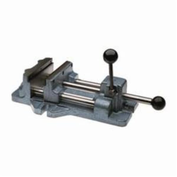 Wilton 13401 Cam Action Drill Press Vise, 14-1/2 in L x 4-5/16 in H, 4-11/16 in Jaw Opening, 400 to 600 lb Capacity, Cast Iron
