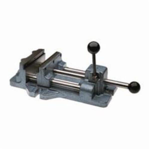 Wilton 13403 Cam Action Drill Press Vise, 21.1 in L x 7.2 in H, 8-3/16 in Jaw Opening, 600 to 1200 lb Capacity, Cast Iron