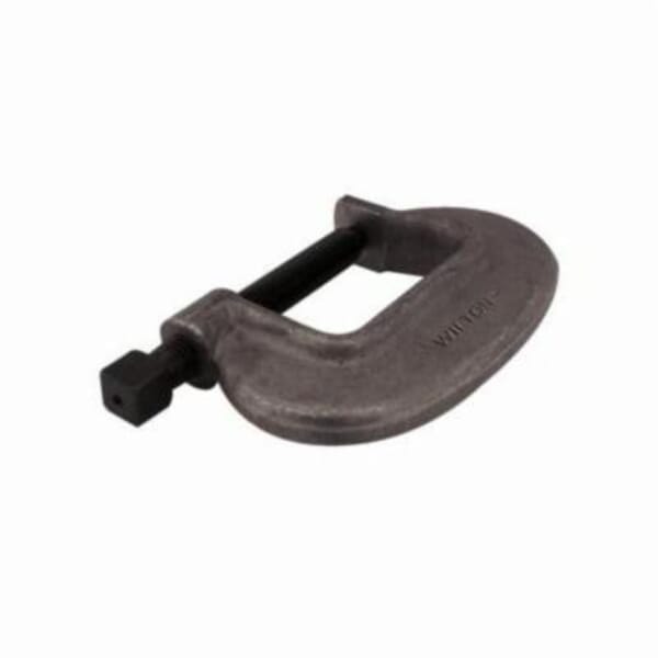 Wilton Brute Force WL9-14518 Bridge/Boiler C-Clamp, 1-3/32 in D Throat, 0 to 1-3/8 in Jaw Opening, 7/16 in Screw