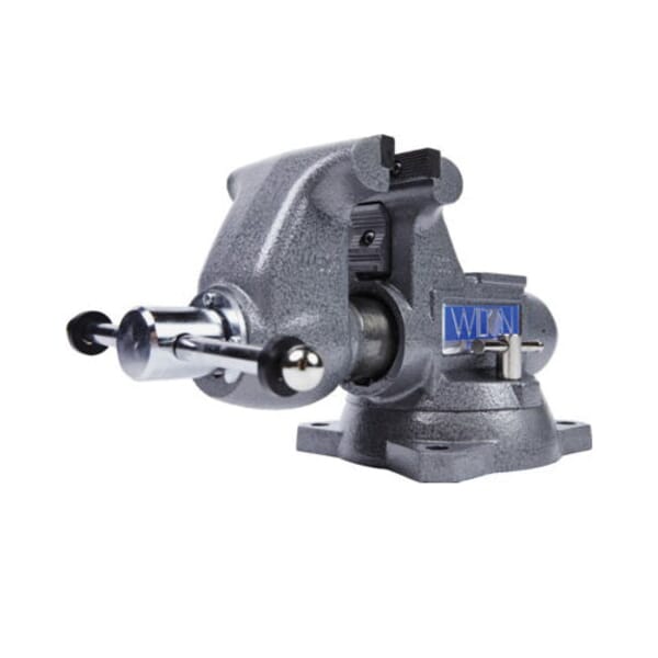 Wilton Tradesman WL9-28805 Vise, Serrated/Reversible Jaw, 3-1/2 in Jaw Opening, 4-1/2 in W Steel Jaw, 3-1/4 in D Throat