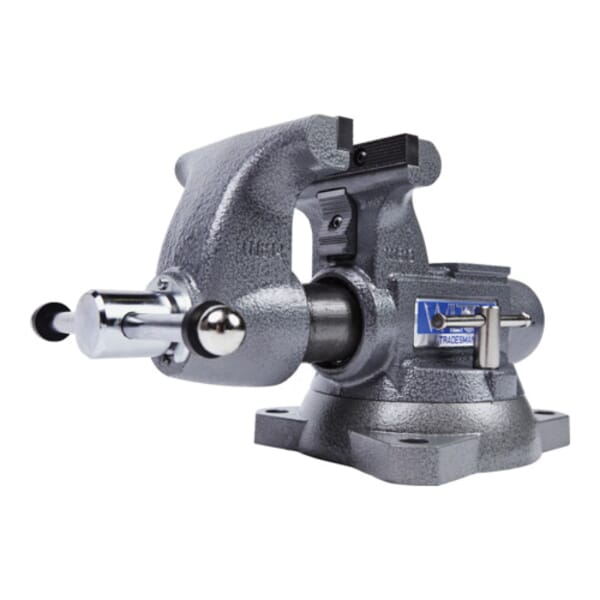 Wilton Tradesman WL9-28806 Vise, Reversible Jaw, 5 in Jaw Opening, 5-1/2 in W Steel Jaw, 3-3/4 in D Throat