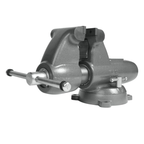 Wilton 28828 Round Channel Combination Pipe and Bench Vise With Swivel Base, 10-1/4 in Jaw Opening, 1/2 to 6 in Pipe, Cast Iron