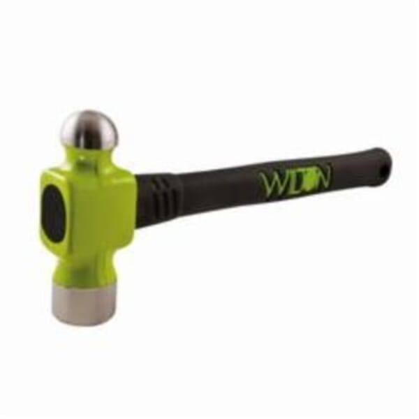 Wilton B.A.S.H 34014 Ball Pein Hammer, 15-1/2 in OAL, 2.5 lb Drop Forged Steel Head, Vulcanized Rubber Handle