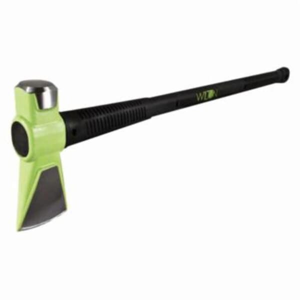 Wilton B.A.S.H 50836 Splitting Maul, 3-1/4 in L, 8 lb Head, 38 in OAL, Vulcanized Rubber Handle