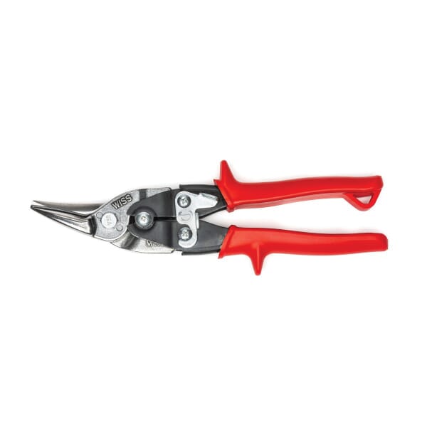 CRESCENT Wiss M1R MetalMaster Compound Action Aviation Snip, 18 ga Low Carbon Steel Cutting, 1-3/8 in L of Cut, Left/Straight Snip, Molybdenum Steel Blade, High Strength Steel Handle, Non-Slip/Textured Grip