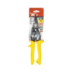 CRESCENT Wiss M3R MetalMaster Compound Action Aviation Snip, 18 ga Low Carbon Cold Rolled Steel Cutting, 1-1/2 in L of Cut, Left/Right/Straight/Slight Snip, Molybdenum Steel Blade, Alloy Steel/Vinyl Grip Handle, Non-Slip/Textured Grip