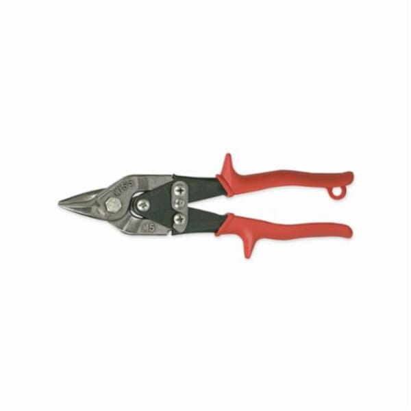 CRESCENT Wiss M5R Aviation Snip, 16 ga Low Carbon Steel Cutting, 7/8 in L of Cut, Bulldog/Straight Snip, Molybdenum Steel Blade, Plastic Handle, Vinyl Grip