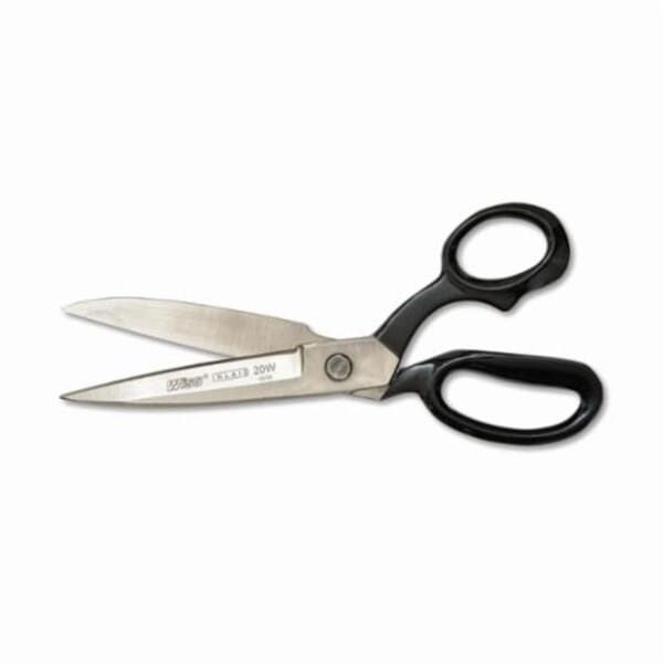 CrescentW20W Industrial Shear, 5 in L of Cut, 10-3/8 in OAL, Sharp Tip, Knife Edge, High Carbon Steel Blade, Coated Cutlery Steel Handle, Right Hand