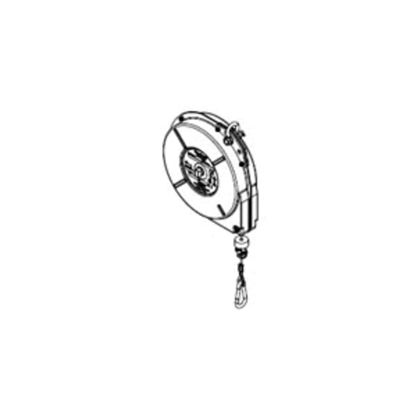 Woodhead Aero-Motive 130175-0014 Standard Duty Retractor, 1 to 5 lb Load, 7.87 ft L Cable, 8 ft Travel