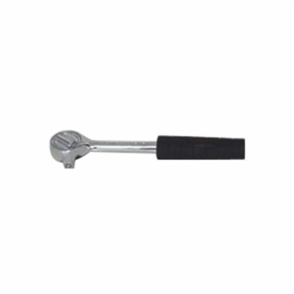 Wright Tool 3400 Double Pawl Hand Ratchet, 3/8 in Drive, Round Head, 7-1/32 in OAL, Drop Forged 4140 Chrome Moly Steel, Polished Chrome, ASME B107.10M