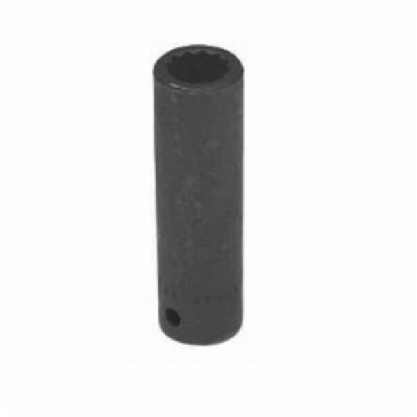 Wright Tool 4974 Deep Length Shape II Socket, 1/2 in Square Drive, 3/4 in, 12 Points