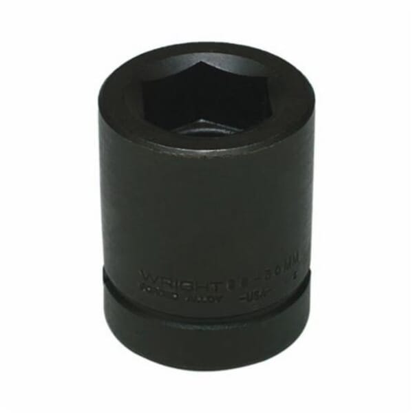 Wright Tool 88-75MM Shape III Standard Length Socket, 1 in Square Drive, 75 mm, 6 Points