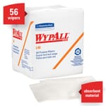 WypAll* 05701 L40 Utility Wipes, 12-1/2 x 12 in, 56 Sheets Capacity, White