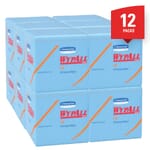 WypAll* 05776 L40 Americas Favorite General Purpose Wiper, 12-1/2 x 12 in, 56 Units Capacity, Double Re-Creped, Blue