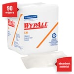 WypAll* 05812 WypAll* L30 Medium Duty Dry Wiper, 12-1/2 x 12 in, White