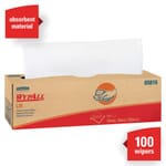 WypAll* 05816 L30 Exceptional Performance General Purpose Wiper, 16.4 x 9.8 in, 120 Sheets Capacity, Double Re-Creped, White