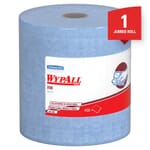 WypAll* 12889 X90 Low Lint Cleaning Cloth, 12.6 x 11.8 in, 450 Sheets Capacity, Hydroknit*, Denim Blue