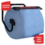 WypAll* 12889 X90 Low Lint Cleaning Cloth, 12.6 x 11.8 in, 450 Sheets Capacity, Hydroknit*, Denim Blue