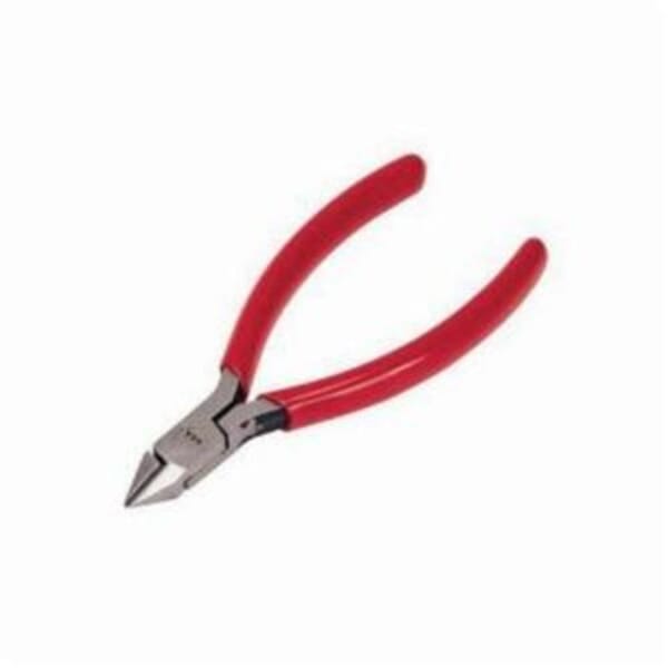 Weller 64CGV Diagonal Plier, 13/32 in L x 7/16 in W x 9/32 in THK Forged Alloy Steel Tapered Jaw, 4 in OAL, Semi-Flush Cut