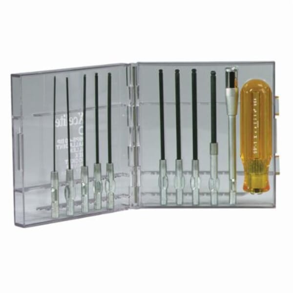Weller 99PS40BP 99 Series Compact Interchangeable Screwdriver Set, 11 Pieces, Steel Blade/Plastic Handle