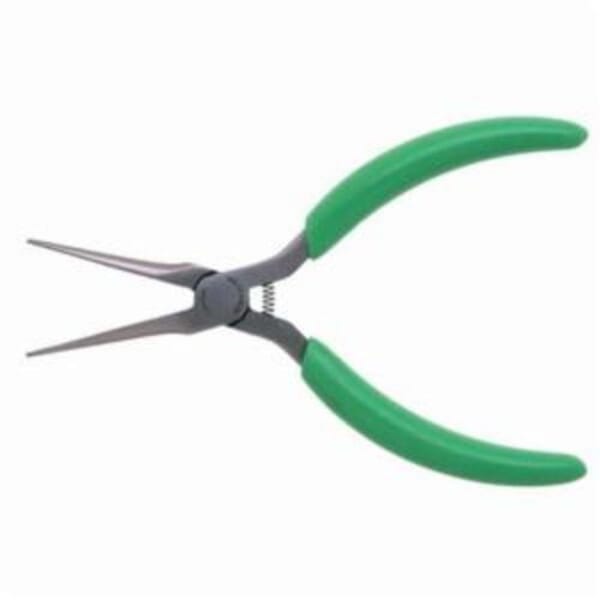 Weller LN775512V Slim Line Needle Long Nose Plier, 1-3/4 in L x 15/32 in W, Serrated Alloy Steel Jaw, 1/16 in W Tip, 5-1/2 in OAL