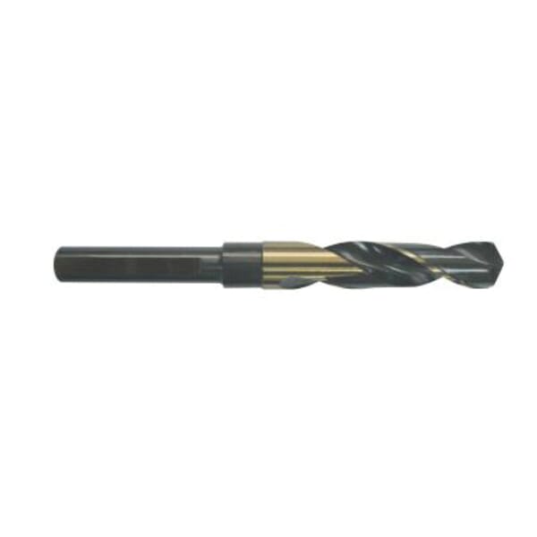 YG-1 D1191036 Silver & Deming Drill, 9/16 in Drill - Fraction, 0.5625 in Drill - Decimal Inch, 1/2 in Shank, M2 HSS