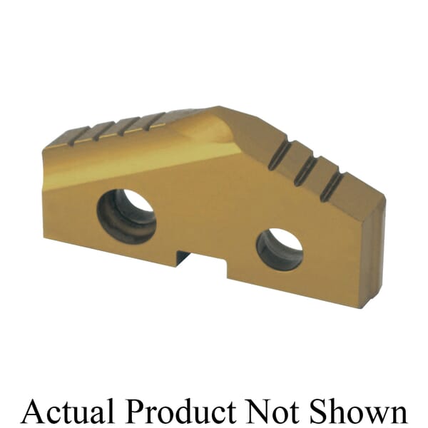 YG-1 S21303 3 Series Throw Away Spade Drill Insert, 1-7/16 in Dia, 1/4 in THK, Multi-Purpose Geometry, C2 Material Grade, TiN Coated