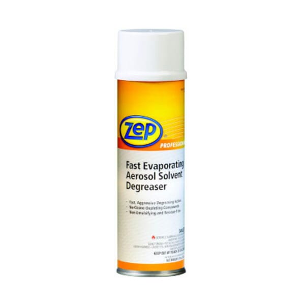 Zep R11901 R119 Fast Evaporating Degreaser, 20 oz Aerosol Can, Liquid, Clear, Aliphatic/Solvent