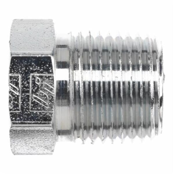 Brennan 5406-P-04 External Pipe Plug, 1/4 in x 1/4-18 Nominal, Male NPTF End Style, Steel